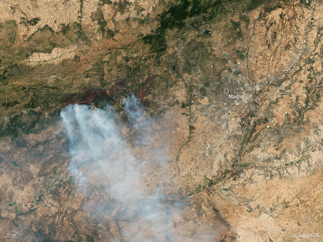 NASA Deep Space Network Station in Spanien aufgrund von Waldbränden evakuiert